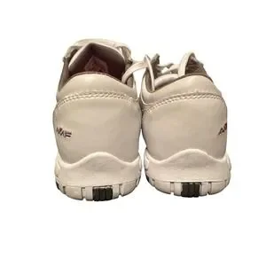 AMF Bowling Shoes Womens 8.5 Leather Athletic Sneakers White Red